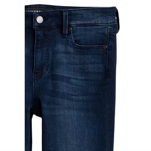 Liverpool Jeans Company // Dark Wash Mid-Rise Skinny Ankle Crop Jean